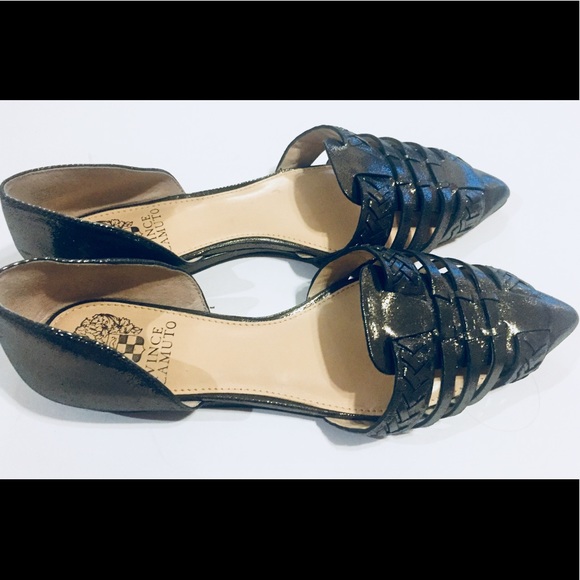 Vince Camuto Hadria Woven Metallic Slide Shoe - Picture 8 of 8